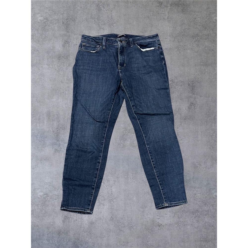 Calvin Klein Jeans Womens 12 Dark Wash Blue CJ409000 Stretch Denim